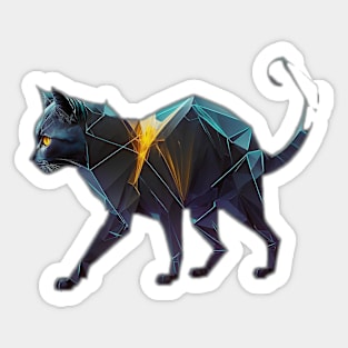 a charteux cat surreal Sticker